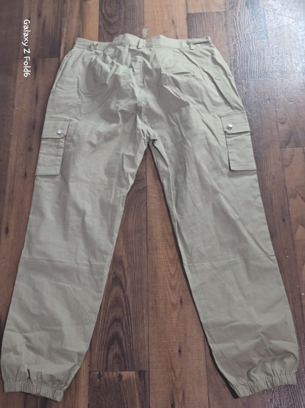 Women Cargo Jogger Pants in Khaki